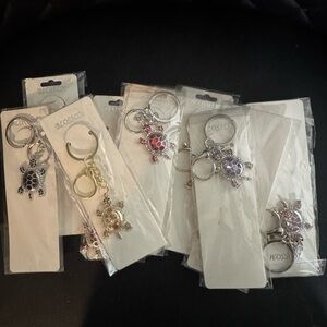 Turtle Keychain - Silver, Gold, Pink